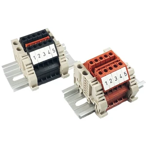 ICI Dinkle Bus Bar Power Distribution Quick Connections Red Black Labeled Finger Safe 600V 20A 12-22AWG Marine Busbar Bussbar Buss 20 Positions ICI Dinkle Bus Bar Power Distribution Quick Connections Red Black Labeled Finger Safe 600V 20A 12-22AWG Marine Busbar Bussbar Buss 20 Positions