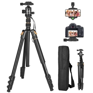 ABOVINOL ABOVINOL 76.38" Camera Tripod, 11lb Load Lightweight Aluminum Travel Stand, Quick Release, Adjustable 18.5"-76.38", fits DSLR mirrorless Phones; 3.7lbs for Photography, Live Stream, Black ABOVINOL ABOVINOL 76.38" Camera Tripod, 11lb Load Lightweight Aluminum Travel Stand, Quick Release, Adjustable 18.5"-76.38", fits DSLR mirrorless Phones; 3.7lbs for Photography, Live Stream, Black
