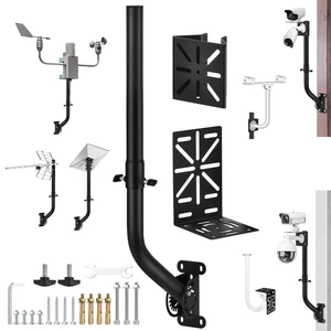 Universal Adjustable Outdoor Antenna Mounting Pole Weather Station Mount Heavy-Duty J-Shaped Bracket for Starlink Dish Weather Station Pole WiFi Extender Antennas(34.65 * 1.26 Inches) Universal Adjustable Outdoor Antenna Mounting Pole Weather Station Mount Heavy-Duty J-Shaped Bracket for Starlink Dish Weather Station Pole WiFi Extender Antennas(34.65 * 1.26 Inches)