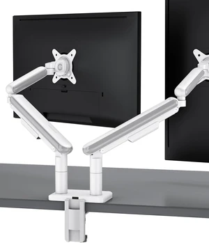 Desktronic Dual Monitor Arm PowerSpring Technology for 2 Monitors, Up to 34" & 17.6 lbs Each, 360 Rotation, VESA 75/100 Compatible, Ergonomic Design for Home Office & Gaming Setup Desktronic Dual Monitor Arm PowerSpring Technology for 2 Monitors, Up to 34" & 17.6 lbs Each, 360 Rotation, VESA 75/100 Compatible, Ergonomic Design for Home Office & Gaming Setup