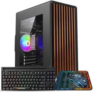 Kroteaup Desktop Computer Tower PC , Intel Core i7-4770-3.4GHz, 16GB DDR3 RAM, 512TB M.2 SSD Hard Drive, RGB Fan x 3, Wi-Fi 6.0, USB 3.0, HDMI, Windows 11 Home or Office