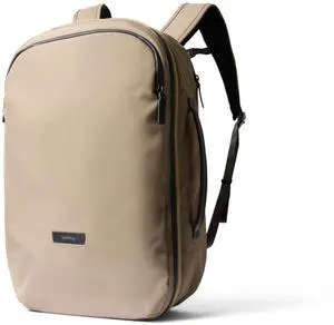 Bellroy Transit Travel Pack Pro (3038 liter travel backpack, laptop sleeve, RFID protection zip bottle pocket) - Stone