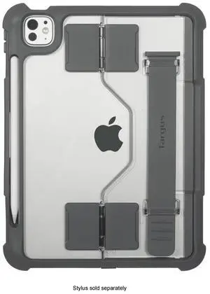 Targus SafePort Rugged Max Case for iPad Pro 11-inch (M4)  MIL-STD Drop Tested, Screen Protector, Kickstand, Hand Strap, Stylus Holder, Dust & Fluid Resistant - THD967GL