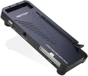 RIITOP 40Gpbs eGPU Enclosure USB4.0 Compatible with Thunderbolt 4 External GPU Dock for PCIe 4.0 X16 Graphics Card