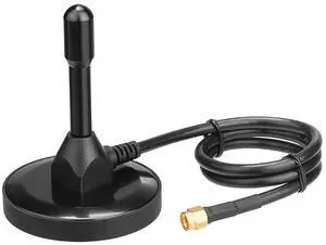 Geekstory WiFi Antenna with SMA Male Connector 2.4G 5.8G 5dBi Waterproof WiFi Antenna Magnetic Base 3m/10ft Cable for Wireless Router WiFi Network Card
