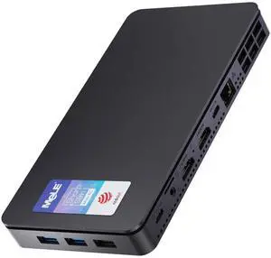 MeLE Reddot Winner Slim Mini PC Overclock4C N150(up to 3.6GHz) 16GB RAM, 512GB Storage, Mini Desktop Computer, Triple Screen Display, Full Function USB-C on Office Education