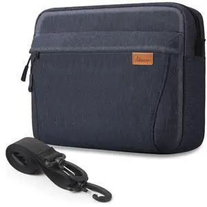 SIMTOP Tablet Sleeve Bag, 11 inch Daily Shoulder Bag for Tablet, Waterproof Crossbody Bag with Smart Organization for Accessories, Essentials Lightweight, YKK Zipper Bag, Polyester