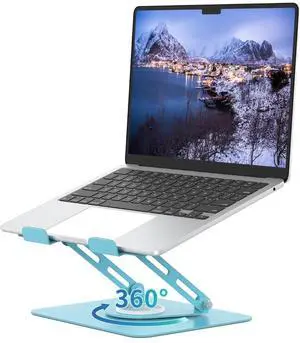 PrimeConnect Metal Laptop Stand (Blue)