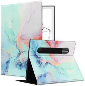 KuRoKo Slim Lightweight Book Folios Case Cover for 10.3 inch Digital Paper(2020 Released)-Marble Blue