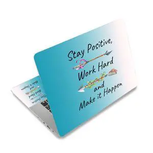 DINKY Laptop Skin Sticker Decal, 16" 16.5 17 17.3 inch Laptop Universal Reusable Vinyl Skin Stickers Art Cover Decal Notebook PC Personalized Protector (Inspiration Quote)