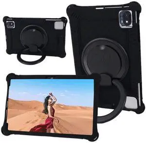 AKNICI 10.36 Inch Tablet Case for TECLAST P25T, VASTKING KingPad M10, TCL 10 TABMAX WiFi, Oppo Pad Air, DOOGEE T20, Headwolf Wpad1, UMIDIGI A11 Tablet PC, 360° Rotating Stand, Black