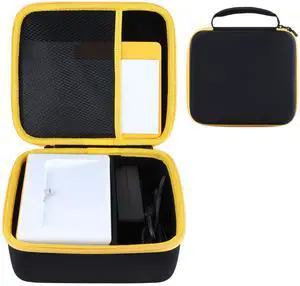 RIYADAone Hard Case Replacement for Kodak Dock Plus 4PASS / Kodak Dock Premium 4x6 Portable Instant Photo Printer (Black + Yellow Case)
