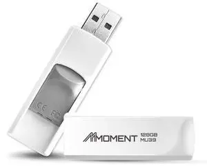 MMOMENT MU39 128GB USB 3.1 Gen1 Flash Drive, Read Speed up to 100MB/s, Retractable Design Thumb Drive