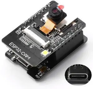 Aideepen ESP32-CAM W-BT Board ESP32-CAM-MB Type-C to Serial Port CH-340G with OV2640 2MP Camera Module Dual Mode Support NodeMCU.