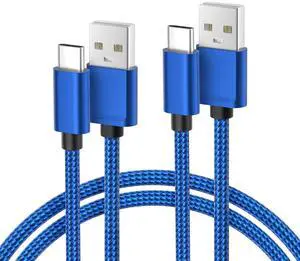 Basesailor USB Type C Charger Cable 6.6FT 2Pack,Charging Cord for iPhone 16 Pro Max,Kindle Fire HD 7 12th,10 9th,8 10th 2020,Paperwhite 11th 2021 Generation,iPhone 17 16,Galaxy S25 S24,Tab S10,A55 A54