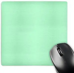 3D Rose "Mint Greenlight Minty PastelPlain Simple One Single Solid ColorVery Pale Aqua Green" Matte Finish Mouse Pad - 8 x 8" - mp_159858_1