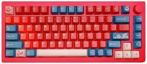 JSJT Red Bean Theme Translucent Keycaps - PC Material Cherry Profile Keycap 170 Keys 3-Colors Gaming Key Caps Suitable for Cherry Mx Switch Mechanical Keyboards