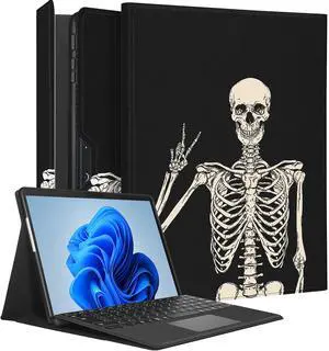 Wazzasoft for Microsoft Surface Pro 9 Case 13 Inch 2022 for Men Women Boys Girls Folio Cover Cute Fun Goth Protection Compatible with Type Cover Keyboard for Windows Surface Pro 9 Case 13" Tablet