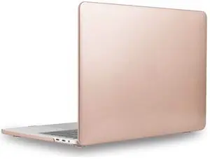 UESWILL Matte Hard Case Compatible with MacBook Pro 15 inch with Touch Bar & USB-C 2016 2017 2018 2019 Release Model A1990 A1707, Gold