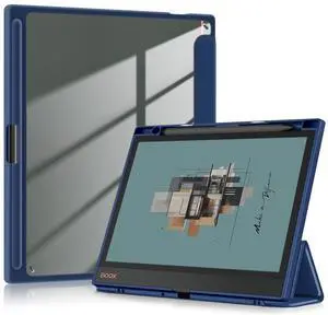 DINGGUAGUA Case for Onyx Boox Note Air3 C/Air 4 B/W 10.3 inch 2024 ePaper Tablet Slim Folio Cover with Hand Pen Holder and Auto Sleep/Wake,Dark Blue
