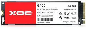 XOC G400 512GB NVMe Gen4 SSD  Up to 5200MB/s, M.2 PCIe 4.0, High-Speed Storage for Gaming & Editing