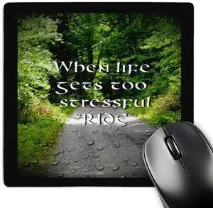 3dRose 8 x 8 x 0 25 Inches A Motorcycle Saying Mouse Pad (mp_162109_1)