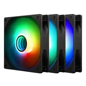 Thermalright TL-C12B-S V3 Case Fan 120mm ARGB CPU Cooler Fan Comes with ARGB Mirror Light Effect,PC PWM Silent Fan with 1500RPM Speed, Black CPU Cooling ARGB Fan(Kit Fans)