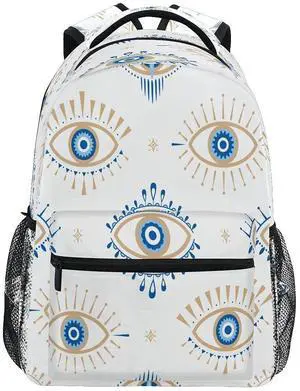 xigua Evil Eye Backpack Bookbags Laptop Backpack for Boys Girls Teens, College Backpack Water Resistant Travel Bookbag