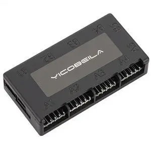 Internal 4-Port USB 2.0 Hub, Iesooy USB 2.0 Header Splitter - 4 x 9-Pin - Magnetic Installation - Compatible with Most Motherboards