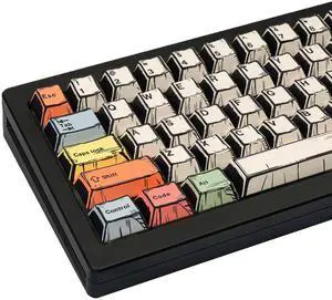 GEKUCAP 150 Keys PBT Keycaps, Japanese Manga Style Keycaps Cherry Profile, Dye Sublimation Custom Key caps for 60% 65% 75% 100% Cherry MX Mechanical Keyboard