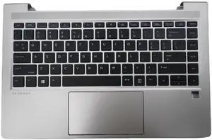 Replacement for HP Probook 440 G8 445 G8 445R G8 Palmrest Upper Case Backlit Keyboard Touchpad Assembly with Speaker Silver M23769-001 M23770-001