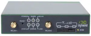 InHand InRouter611-S-FB13-WLAN Industrial 4G LTE CAT 1 Cellular Router for AT&T Networks, VPN, Ethernet Port, Serial & WiFi