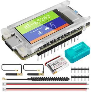 YELUFT Mesh Node T114 with 950mAh Battery and Protective Case Set, nRF52840 MCU SX1262 LoRa Chip, Supports 915MHz LoRa Bluetooth 5.0, 1.14-inch TFT-LCD Display Compatible with Meshtastic Arduino