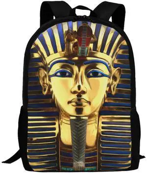 HUIANBPO King Pharaoh Tutankhamun Egypt Egyptian Backpack,Lightweight School College Bookbag Casual Student Travel Laptop Daypack - 17inch