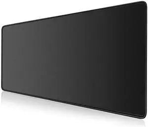 LL-COEUR XXL Black Mouse Pad Gaming Keyboard Mat Laptop Office Desk Mat (31.5" x 15.7" x 0.12")