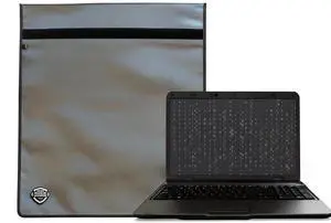 Executive Data Protection Laptop Faraday Case, 22 x 15 inches, Enhanced X2 Shielding (Laptop/Tablet) (Gunmetal Gray)