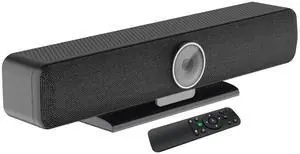4K All-in-one AI Tracking Video Bar, AI Speaker Tracking, 4pcs Noise-Cancelling Mics, Speaker, Auto Framing, 4K ePTZ Camera, Suitable for High-end Meeting, Live Streaming, Video Calling