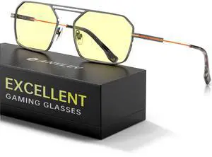 ANYLUV Blue Light Glasses Men Women, Eye Protection Glasses for Gaming, Metal Blue Light Blocking Computer Lens for Men