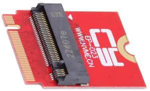 NFHK NVME M-Key 22x30mm to 22x80mm NGFF Extension SSD Upgrade Adapter Compatible with ROG Flow X13 Gamings Laptop