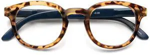 B + D Reading glasses - Brand Blue Ban Readers - Material Frame and temple: PC - Temples with flex - Blue Light filter lenses - Tortoise Color - +2.00