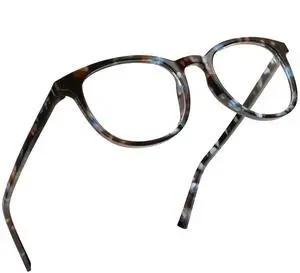 grinderPUNCH Classic Reading Glasses for Women and Men Blue Light Blocking Readers Stylish Readers with Spring Loaded Hinges (Tortoise Tide Pool, 2.50x)