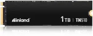 INLAND 1TB TN510 NVMe SSD Internal Solid State Drive - Gen 5x4, PCIe5.0 M.2 2280, seq. Read Speed up to 10,000 MB/s, for AI Applications, Gaming, and Video Editing