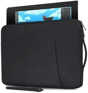 Portable Graphics Drawing Tablet Sleeve Case for Huion KAMVAS Pro 13 GT-133, Huion Inspiroy Q11K/ Inspiroy H1161, VEIKK A15, Xp-Pen Artist 12/ Artist 13.3 Pro Bag(Black)