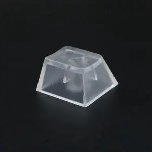 Elacgap OEM Profile Blank Keycaps ABS Frosted Transparent Translucent 1U R4 Keycap for MX switches Mechanical Keyboard(Transparent, 100pcs)