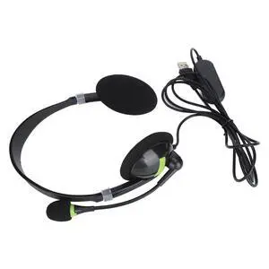 3.5mm Headset,USB Wired Stereo Headset Lightweight Adjustable Customer Service Over Ear Headphones with Noise Cancelling Microphone for PC Desktops and Laptops (USB 5V)