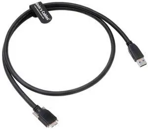 Alvin's Cables USB 3.0 USB-A to Micro-B Data-Cable for Basler ACE Camera Micro-B Locking-Screws to Type-A Shielded-Cable for Industrial Camera 1M|39.4inches