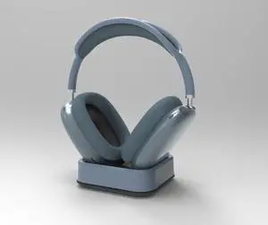 MaxDokr Charging Stand for AirPods Max, Desktop Headset Holder, Magnetic Headset Stand, Charging Base for Headphones, Designed for AirPods Max (Blue Gray)