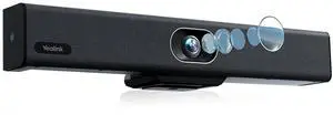 Yealink UVC34 Conference Room Camera Teams Certified 4K 120°FoV 8 Microphone Arrays 5W High Fidelity Speaker Auto Framing Speaker Tracking AI Face Enhancement