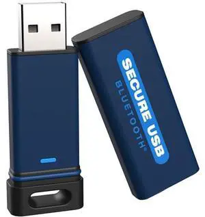 SecureData SecureUSB BT 256GB Hardware Encrypted USB Drive FIPS 140-2 Level 3 Unlock via Phone App TAA Compliant, CJIS, HIPAA, CMMC, GDPR Compliant, Works with Mac USB 3.0 Encrypted Flash Drive