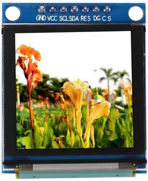 1.5inch 128x128 SSD135 OLED Display Module, OLED Color Display Screen Faster Response Module Serial Peripheral Interface